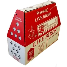 Horizon "Lite" Live Bird Shipping Boxes 10 Pack Chickens Poultry - USPS Approved