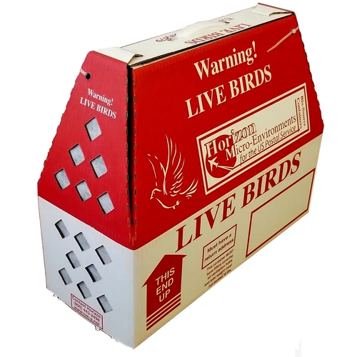 10pk Horizon Live Bird Shipping Boxes Chickens Poultry USA Made - USPS Approved - product listing photo