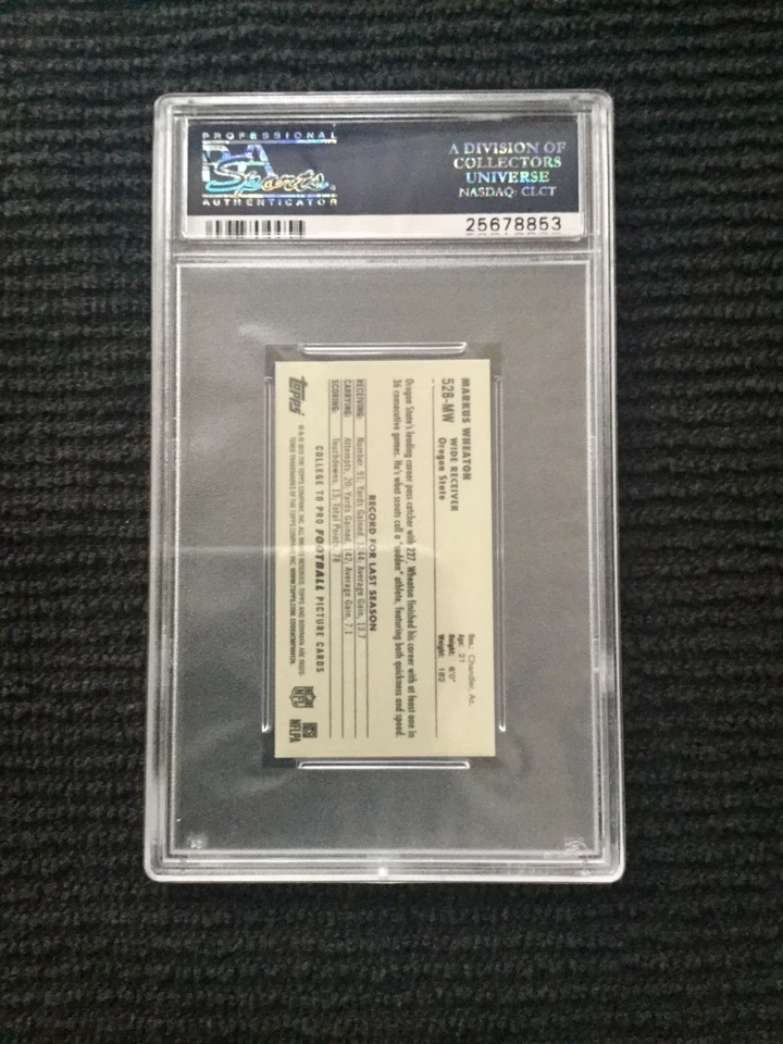 MARKUS WHEATON **PSA GEM MINT 10** 2013 BOWMAN 1952 MINI ROOKIE ON-CARD AUTO SSP - Image 2 of 3