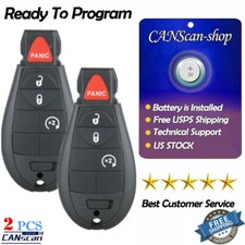 2 For 2009 2010 2011 2012 Dodge Ram 1500 2500 3500 Remote Control Key Fob 433mhz