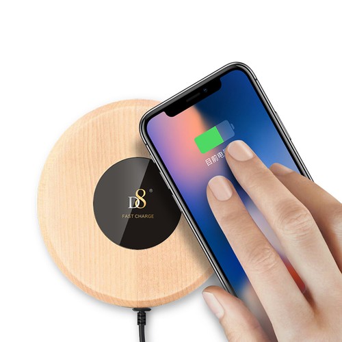 Real Ultra Slim Qi Wireless Charging Pad For iPhone X/ 8/ 8 Plus And More Qi-Ena