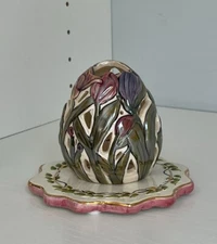 Blue Sky Clayworks-"Egg Candle House-"Tea Light Holder-Heather Goldminc-BEB11204