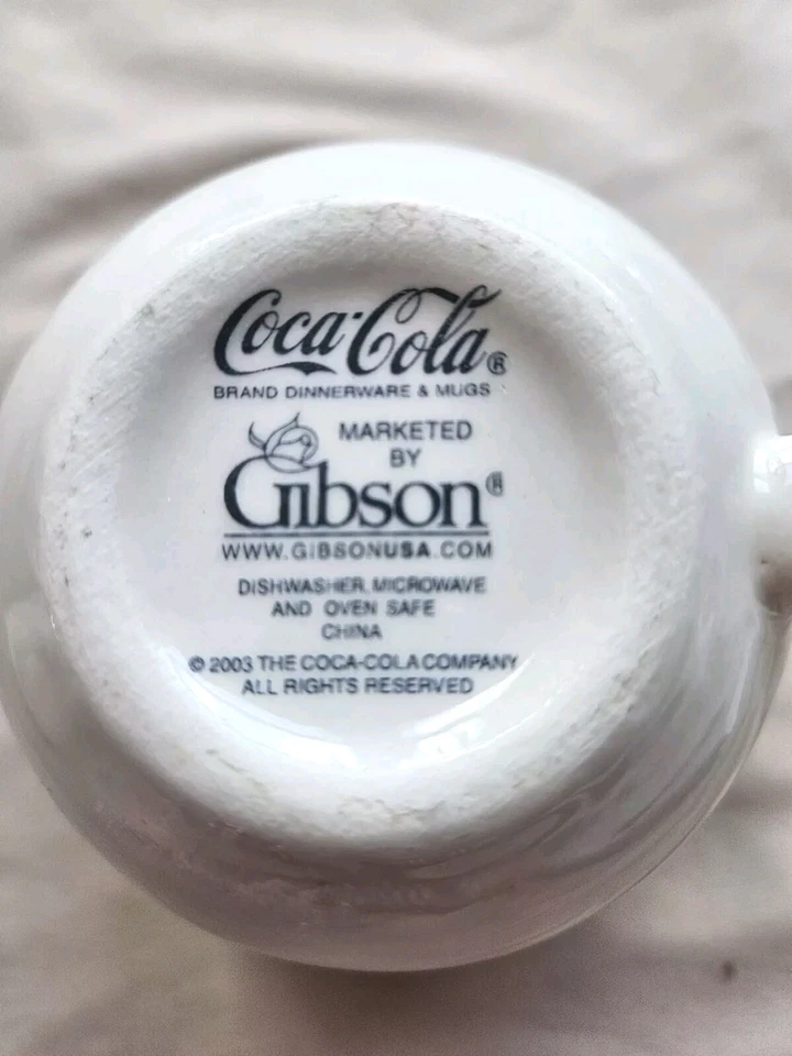 Set Of 6 - 2003 Coca Cola Gibson Coffee Cups. - Image 4 of 4