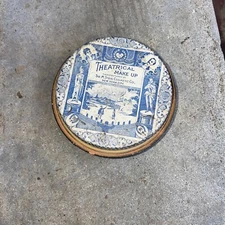 Vintage M. STEIN COSMETIC CO THEATRICAL MAKE UP ALPINE FACE POWDER TIN New