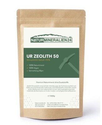 2000g entgiften Zeolith-Klinoptilolith Pulver fein 50µm Vulkanmineral (2x1kg)