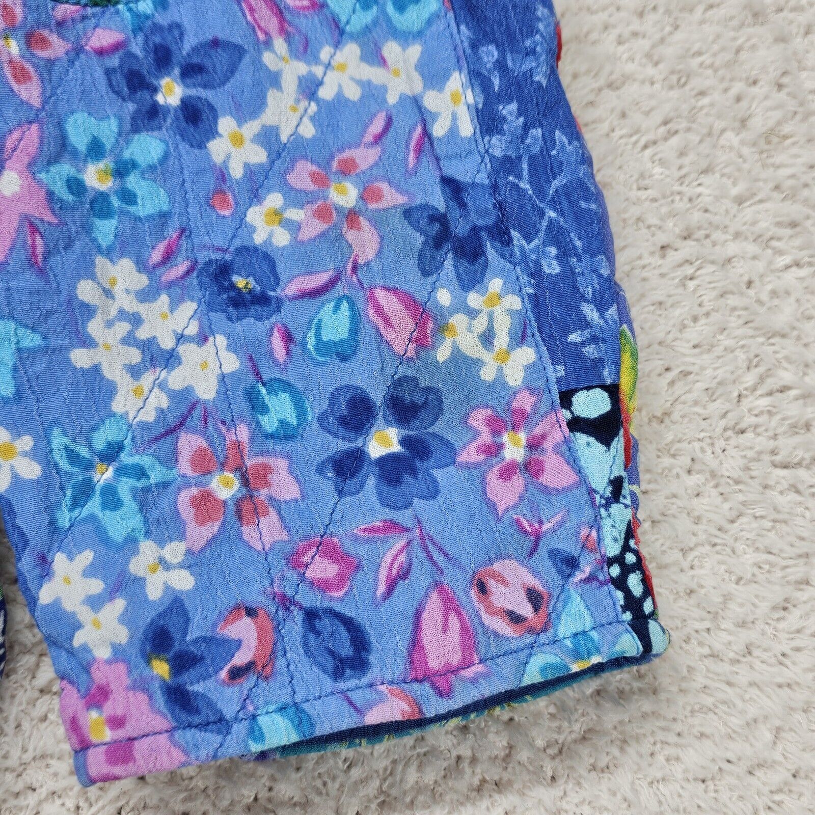 Casual Studio Patchwork Jacket Colorful Blue Peri… - image 8