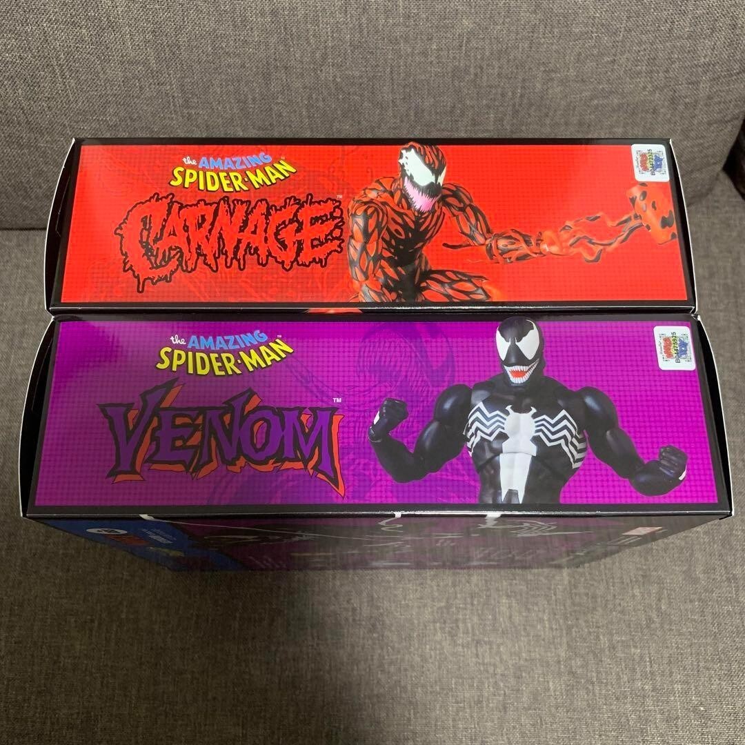 Mafex No.088 No.118 Carnage Venom COMIC ver. set the AMAZING Mafex No.088 No.118 Carnage Venom COMIC ver. set the AMAZING