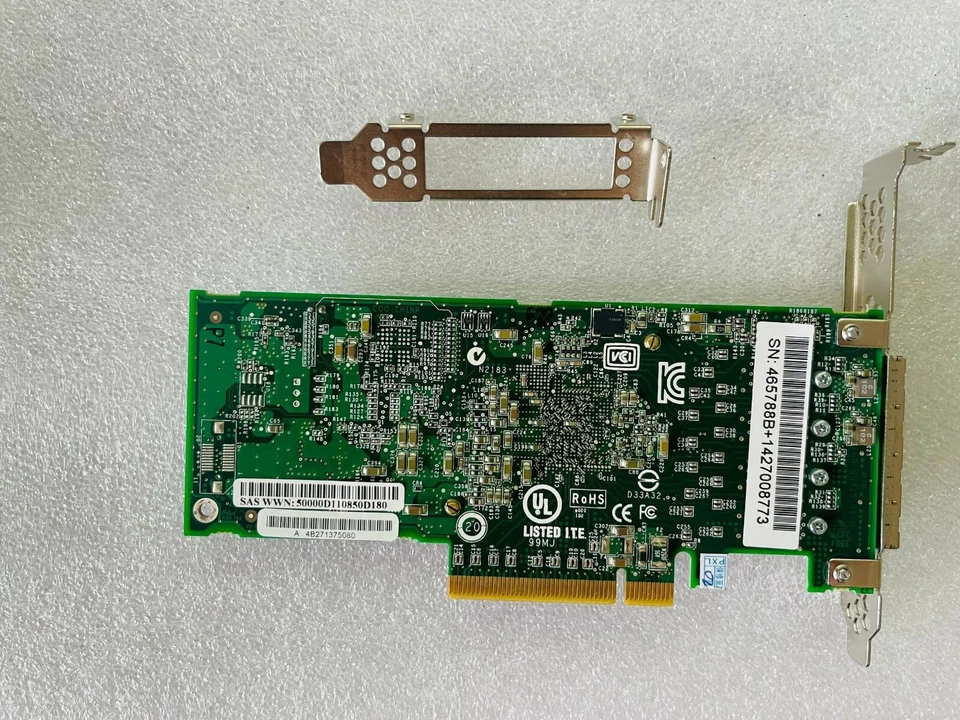 Microsemi Adaptec ASA-80165H/Dell 16 Port External SAS HBA SFF8644 PCI-E 3.0x8 - Image 2 of 4