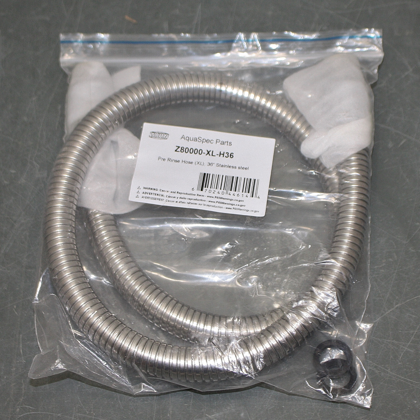 Zurn Pre Rinse Faucet Z842X1-XL, Gooseneck, 36" Spout, AquaSpec, Chrome, 1.6 gpm