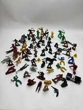 Vintage Toy Army Men/ Cowboys/ Native Americans / Policemen Lot Of 67 Assorted