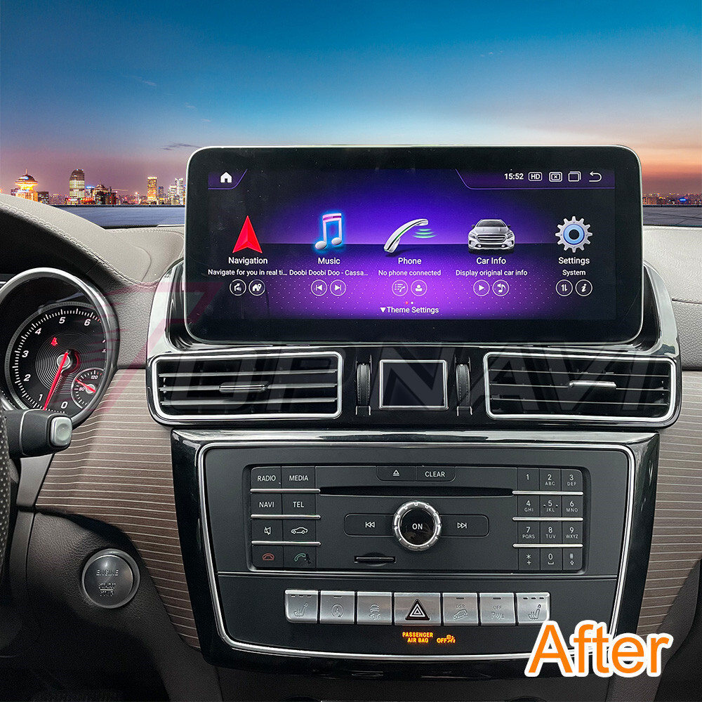 Radio GPS para automóvil para Benz GLS X166 GLE W166 2015-2019 navegación estéreo WIFI BT RDS 128 GB