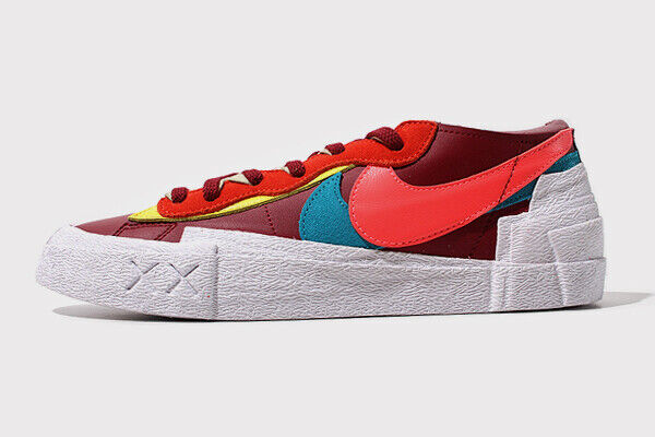 SACAI X NIKE Taglia 13 Nike Blazer Low x KAWS x sacai Team Rosso 2021 DM7901 600