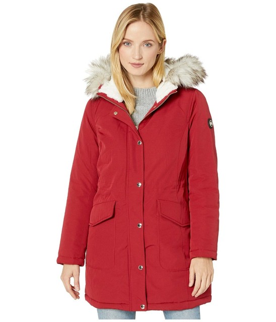 michael kors parka orange