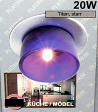 Alaska 3503 Halogen Wand Decken Einbau Strahler Spots Glas Violet Leuchte 20W G4