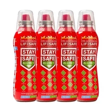 StaySafe All-in-1 Portable Fire Extinguishing Spray By LifeSafe Technologies ...