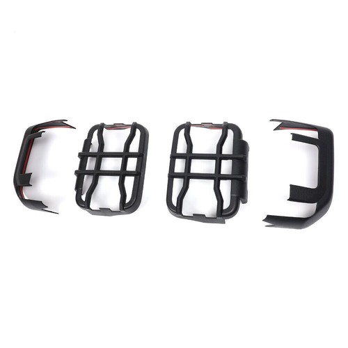 Side Tail LED Light Lamp Guards Cover Trims Accessories For Jeep Gladiator Black - Picture 7 of 10