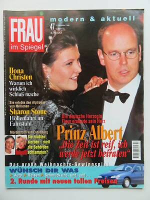 Frau im Spiegel 47/1998, Sharon Stone, Jennifer Rush, Tina Ruhland, Willi Seitz
