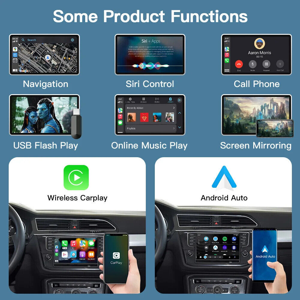 Wireless Carplay Android Auto For Volkswagen Golf 7 With MIBI