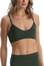 Commando Women's Butter Bralette Olive Green Size Small