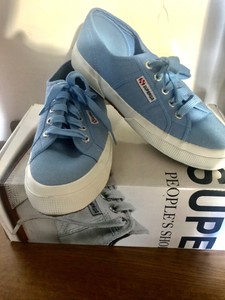 superga azure blue