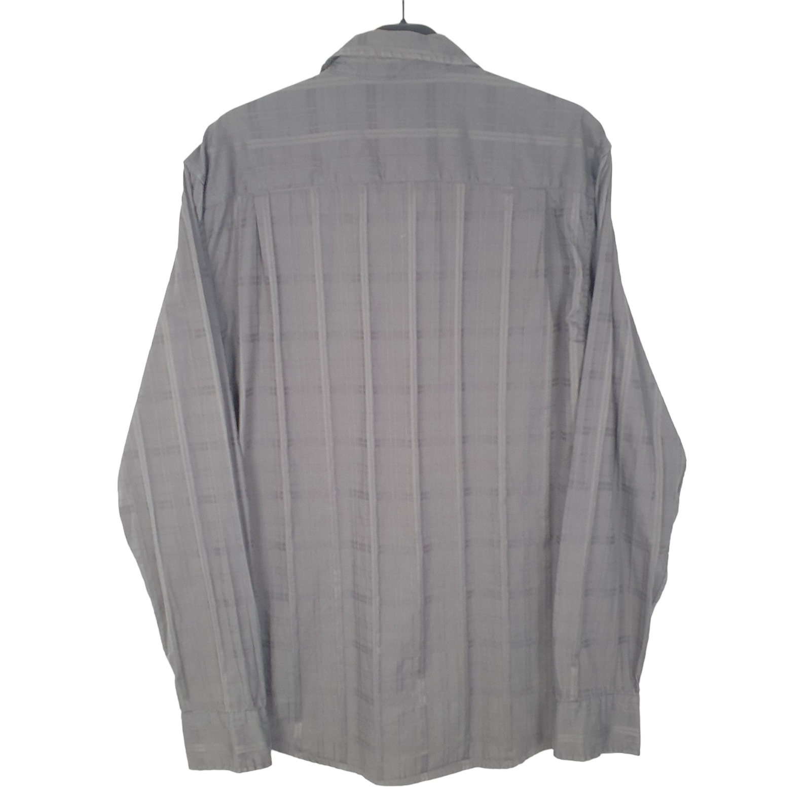GUESS Grey Shirt Long Sleeve Casual Cotton Mens M image 3