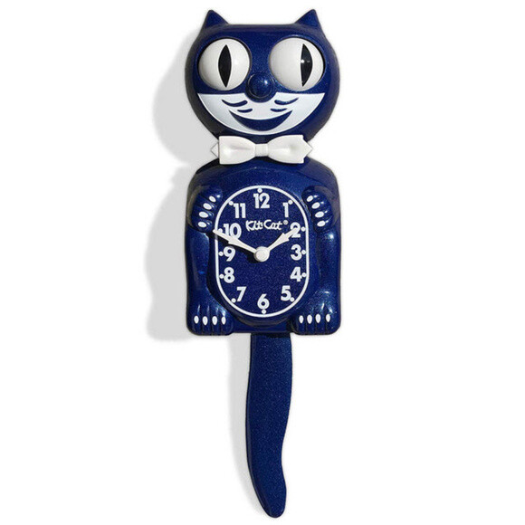 Limited Edition Galaxy Blue Kit-Cat Klock kat clock | eBay