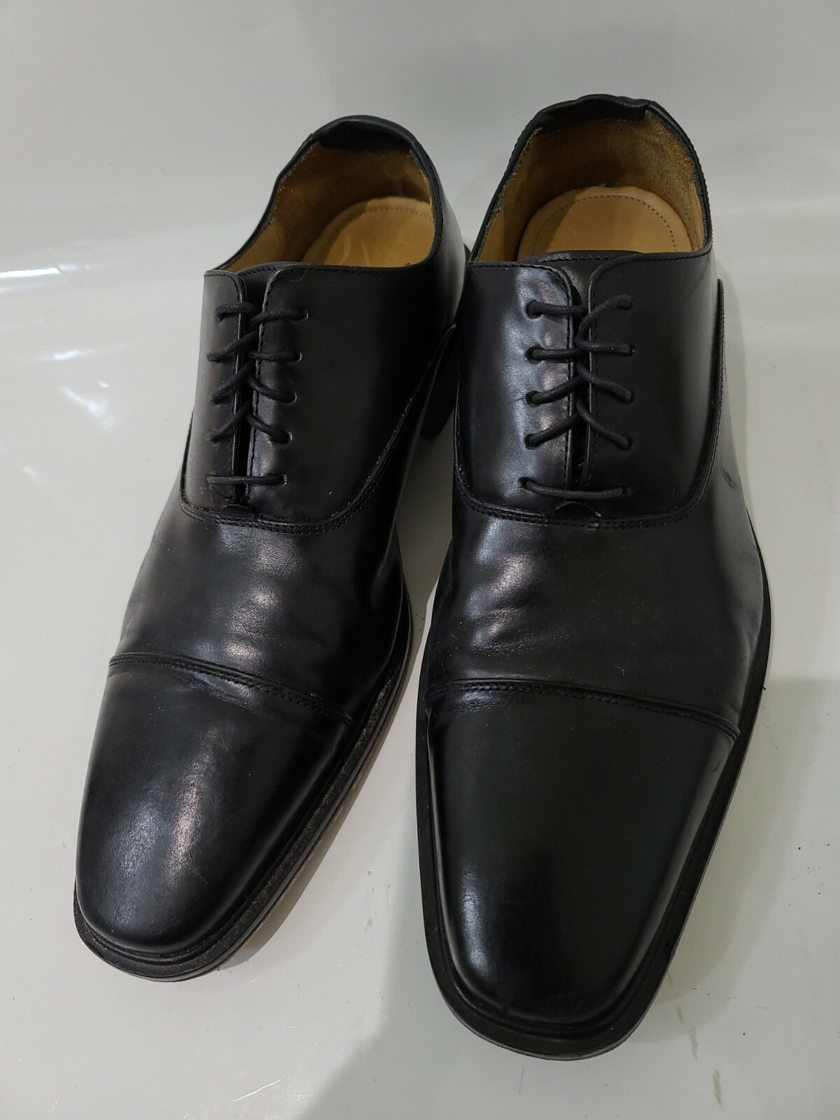 SAOLA Oxford casual Cole Haan da uomo taglia 11 5 in pelle nera pizzo NikeAir suola co3554