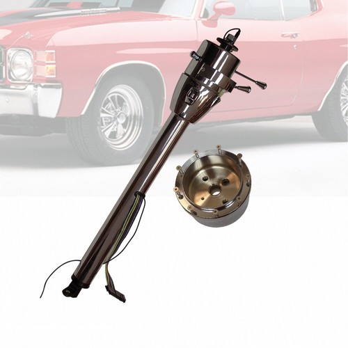 Columna de dirección automática de 32"" sin llave con volante estilo banjo de 14"" y botón de bocina - Imagen 2 de 13