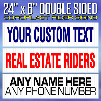 6x24 Come On In Blue & White Real Estate Rider Sign Buy 1 - Foto 11