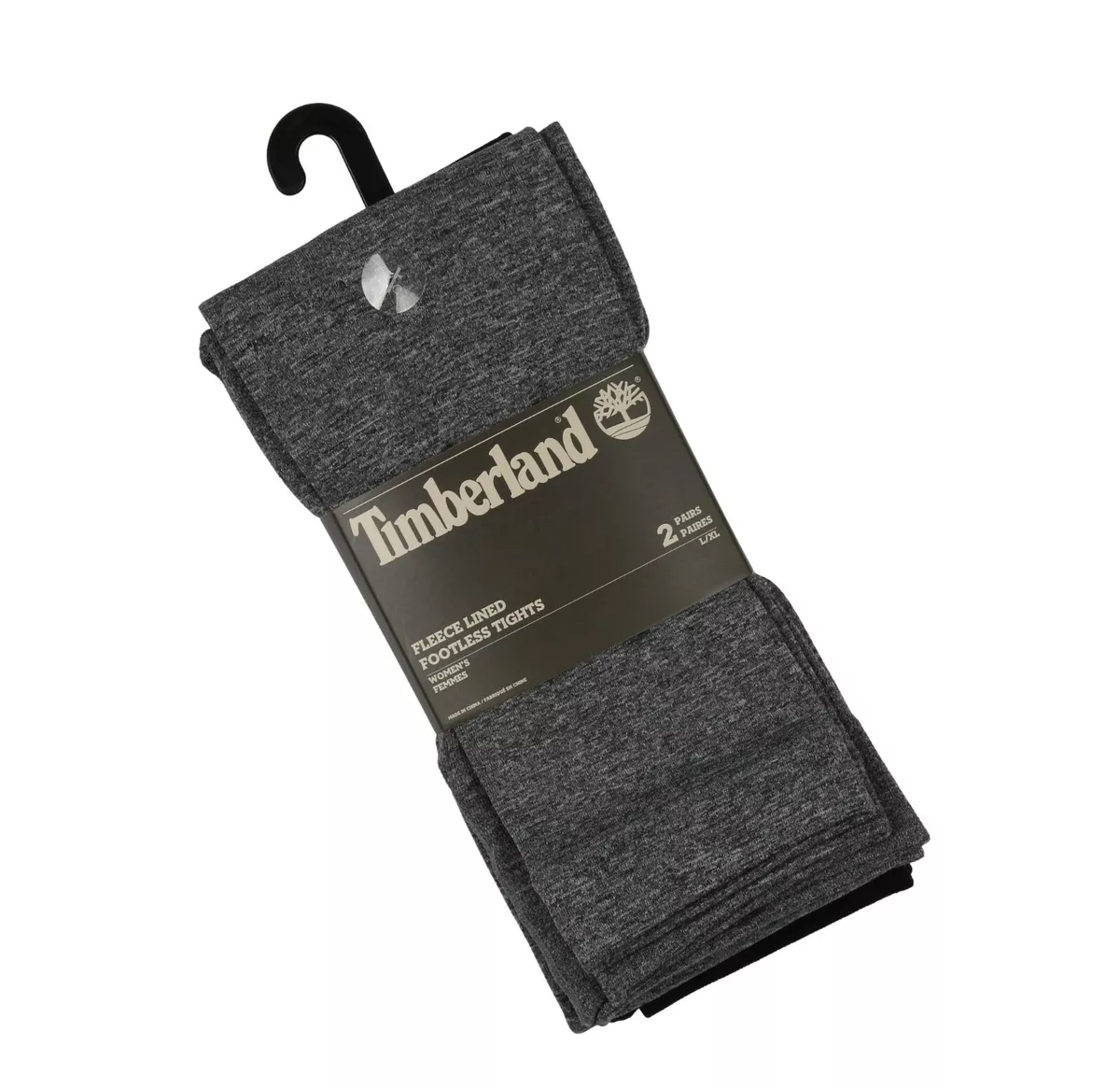 TIMBERLAND Fleece Lined Footless Tights 2-Pack Women's sz Large / X-Large