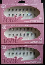  Ioni 3D Curls Faux Mink Lashes Individual Lash Extensions Wispy Short Lot 3