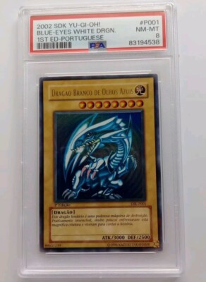2002 Yugioh BLUE-EYES WHITE DRAGON SDK-001 DIK-P001