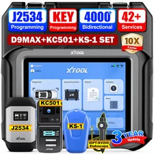 XTOOL D9MAX KC501 KS-1 IMMO Key Programming J2534 Programming Diagnostic Scanner