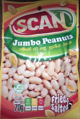 SCAN Jambo Peanuts Fried and Salted 70g High Quality NEW