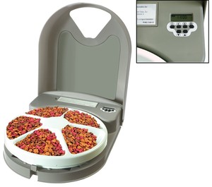5 Meals Automatic Cat Dog Feeder Pet 1 5 Cups Programmable Timer