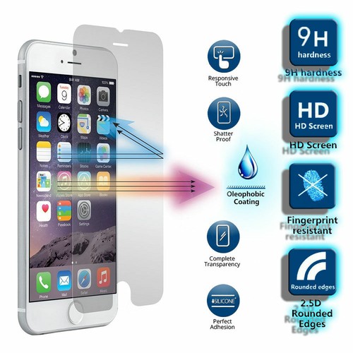 Película protectora de pantalla LCD de vidrio templado real para Apple iPhone 6S (4,7") - Imagen 6 de 7