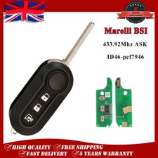 3 BTN Remote Key Fob 433Mhz Delphi Chip For Fiat 500 Doblo Fiorino Grande Panda