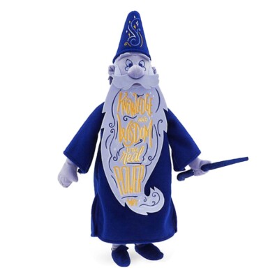 Disney Store Wisdom Collection Merlin Sword in the Stone Limited Plush 20'' H NWT
