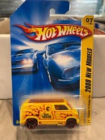 2008 Hot Wheels #7 Neu Modelle 7/40 Custom '77 Dodge Van Gelb Variation