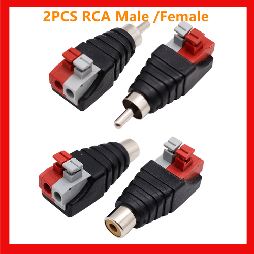 2X TV Speaker Wire A/V Cable To Audio 