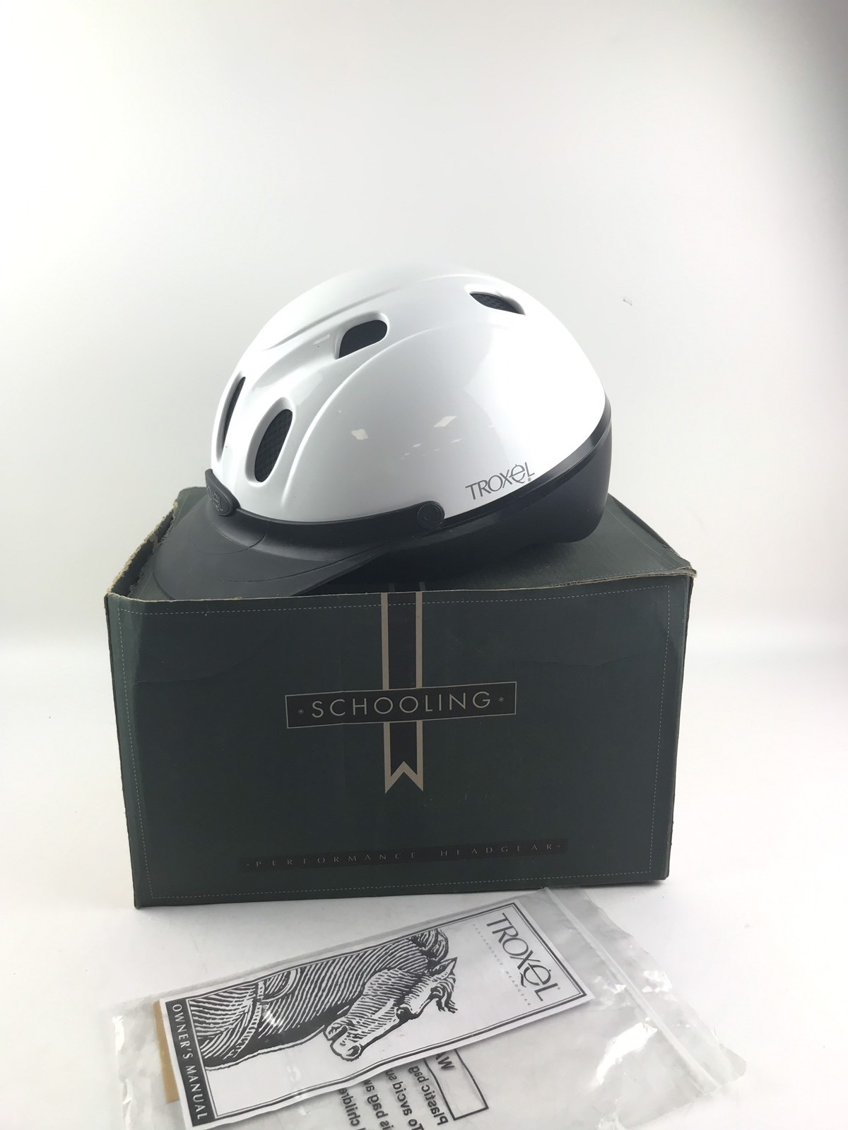 Nuevo En Caja blancoo Troxel Equitación Casco-Lote 990 Nuevo En Caja blancoo Troxel Equitación Casco-Lote 990