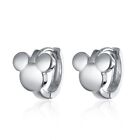 925 Sterling Silver Mickey Mouse Earrings Disneyland Hoop Jewelry