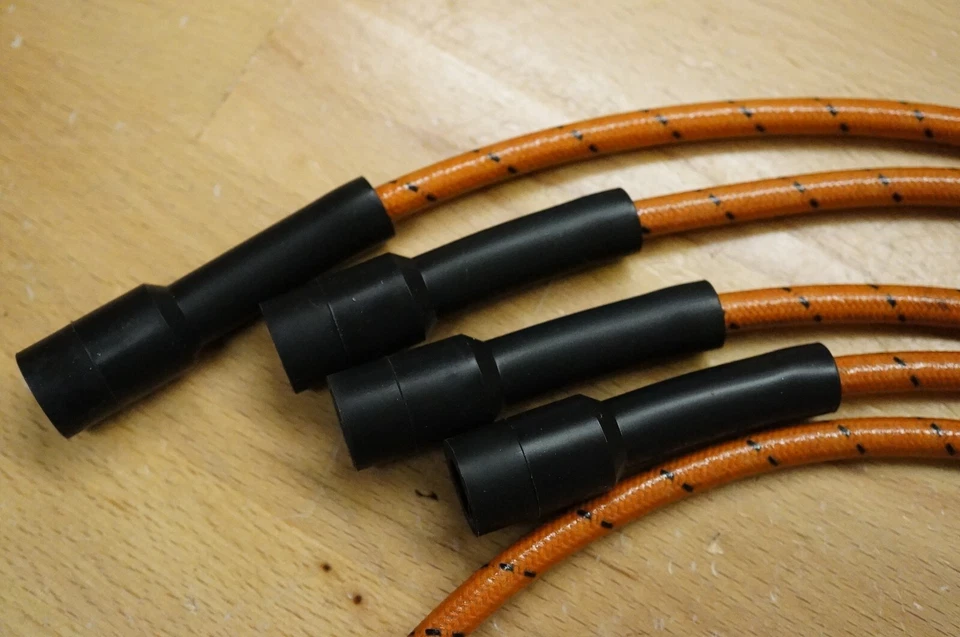 Juego de cables de encendido de bujía Willys Jeep F4-134 Hurricane 12 voltios CJ-3B CJ-5 Foto 2 de 4