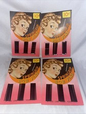 20 Packs Bobby Pins Curly Vintage Advertising Card for Actual "Springrip