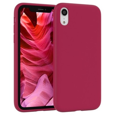 Silikon Case für Apple iPhone XR Hülle Handy Smartphone Backcover Schutz Beere
