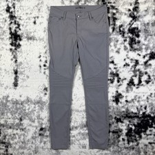Prana Brenna Pants Womens Size 8 Gray Skinny Stretch Outdoors Camping Hiking