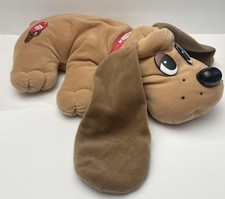 Vintage 1998 Galoob Pound Puppy Brown W/ Collar Puppy Huggable Sounds 17  Works
