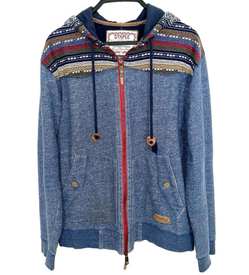 Staple Pigeon Hoodie Mens Medium Full Zip Hoodie Embroidered Southwestern Aztec