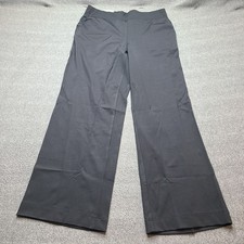Member's Mark Travel Wide Leg Pant Womens L Black Comfort Waistband Side Pocket