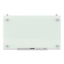 Quartet  Infinity Magnetic Glass Dry Erase Cubicle Board, 18 x 30, White